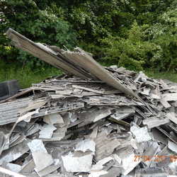 Asbestos Fly Tipped Cement